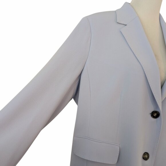 Marina Rinaldi Womens Plus Size 18 Lavender Blue 2 Button Lined Blazer Jacket